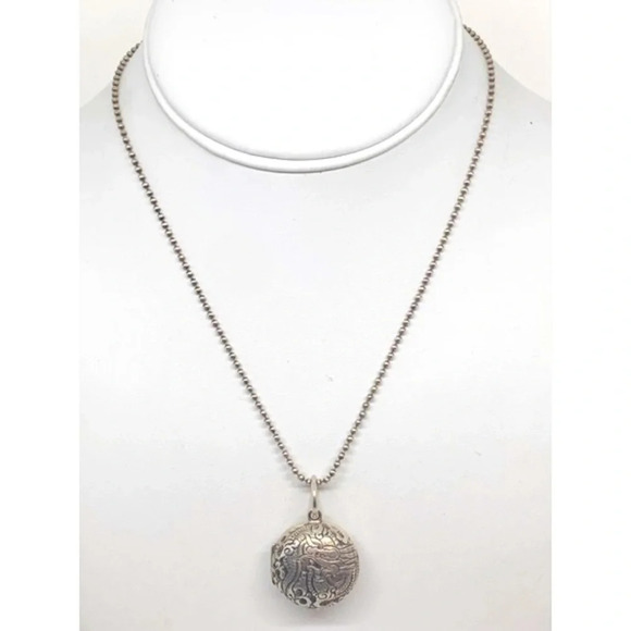 Silpada Sterling Dragon Locket on Ball Chain - Picture 2 of 6